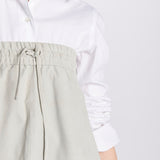 Top camoscio coulisse MIL046 BEIGE CHIARO milaura 