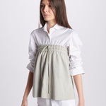 Top camoscio coulisse MIL046 BEIGE CHIARO milaura 