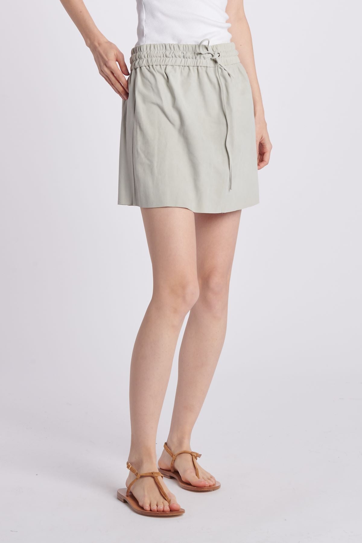 Gonna coulisse camoscio MIL047 BEIGE milaura 