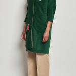 Cappotto ricamato 20C 1PRE CT32EMB GREEN marit ilison 