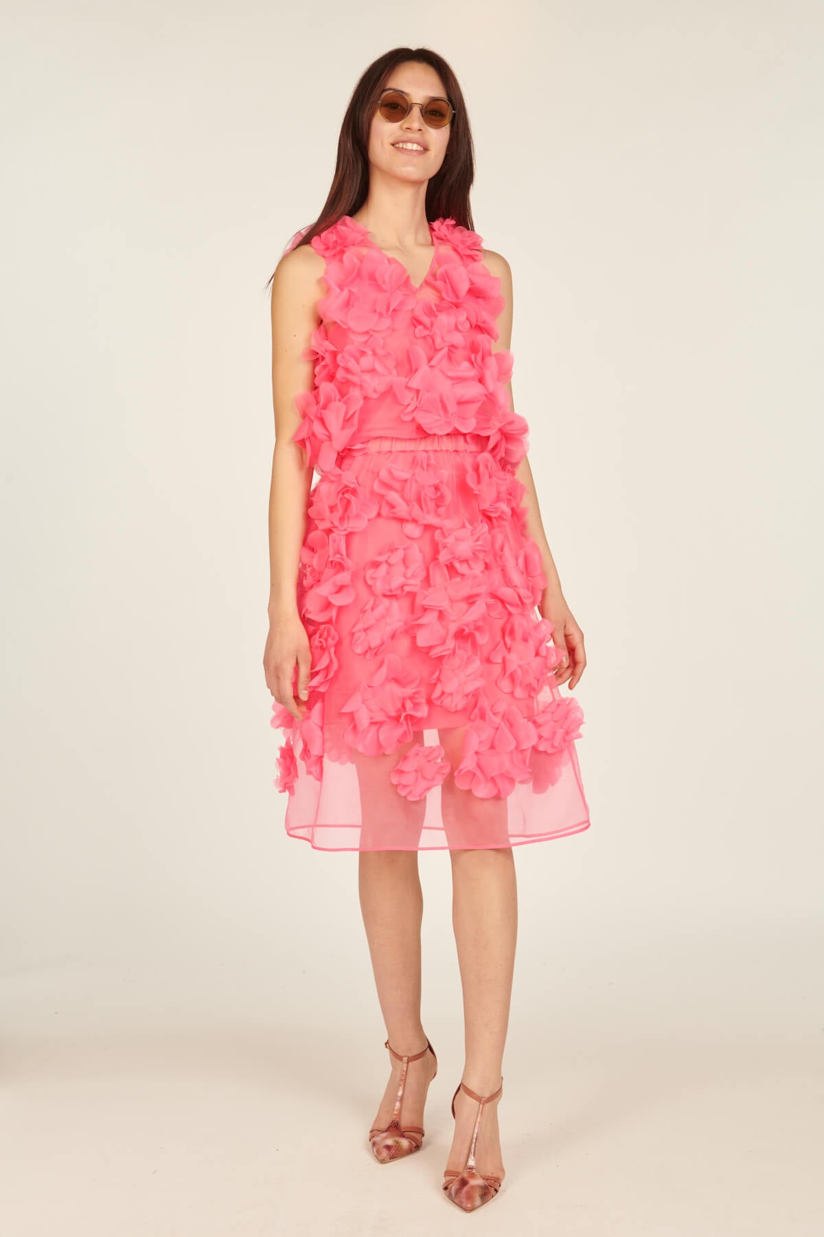 Top Fiori Applicati SS2149 NEONPINK paskal 