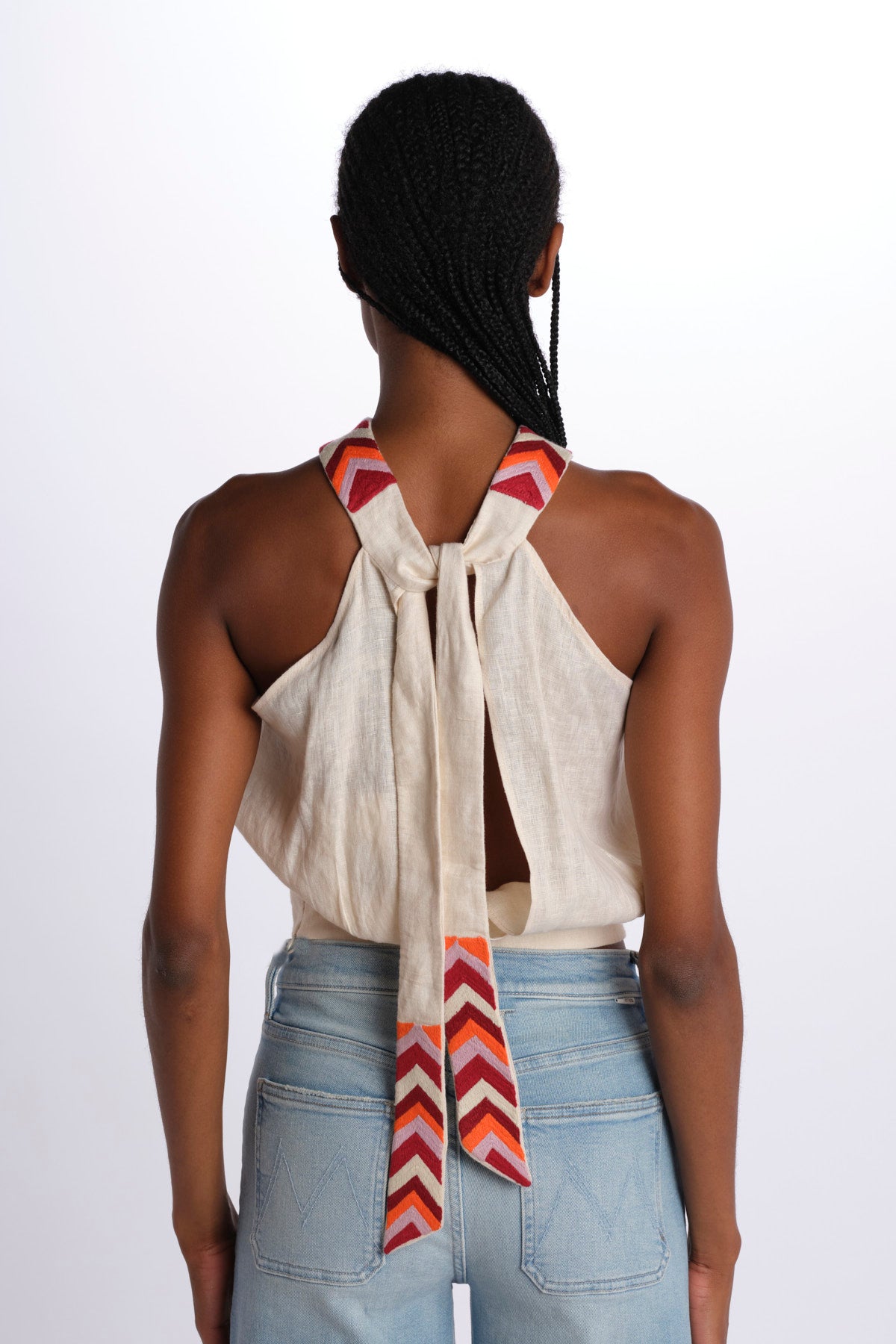 Top ricamo WILLOEMBROIDERY BEIGE chufy 