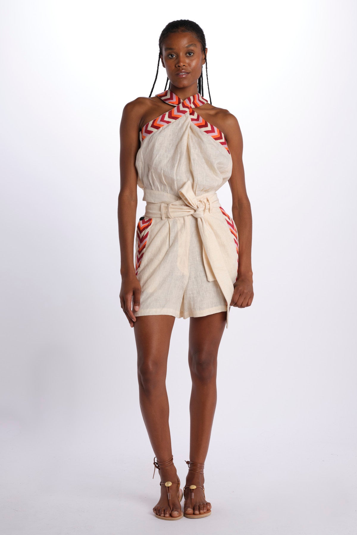 Top ricamo WILLOEMBROIDERY BEIGE chufy 
