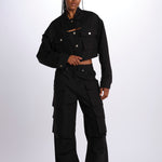 Pantaloni con tasconi LV24S-PT11 BLACK lvir 