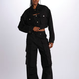 Pantaloni con tasconi LV24S-PT11 BLACK lvir 