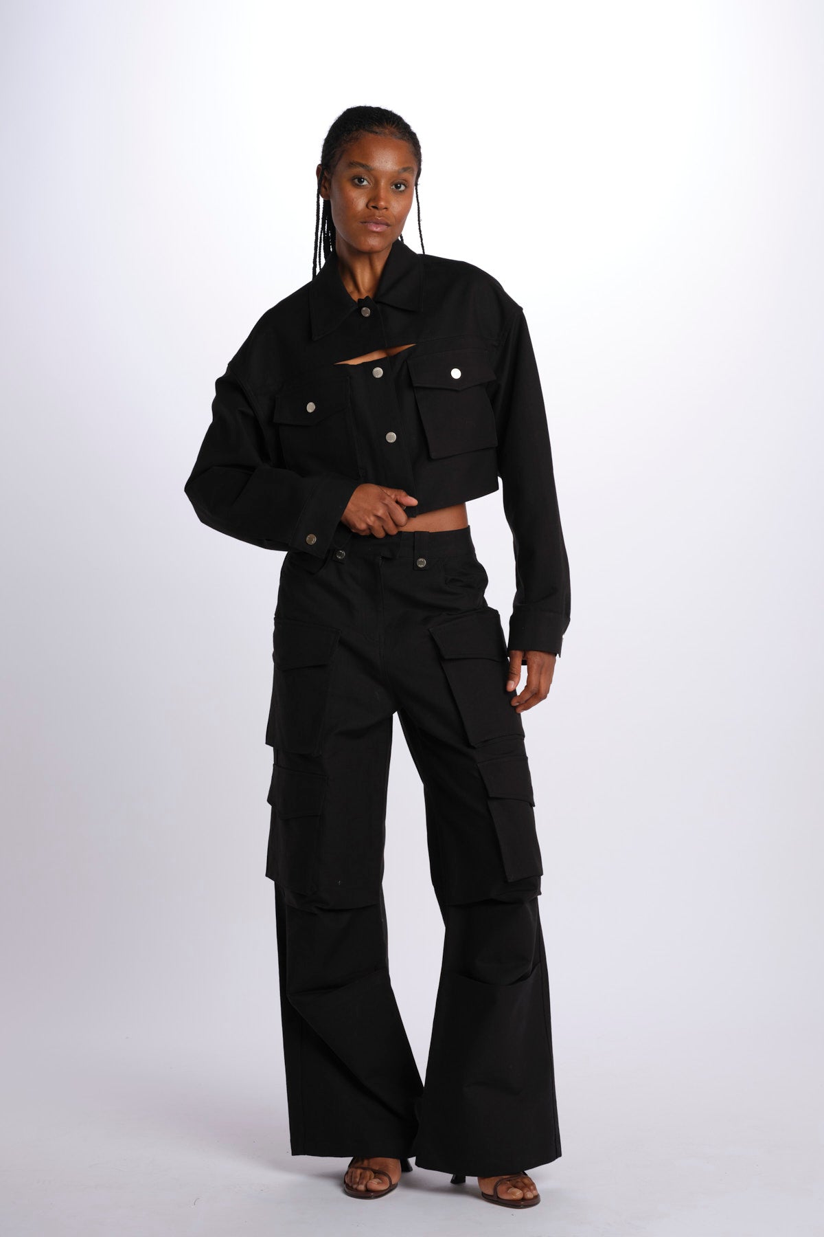 Pantaloni con tasconi LV24S-PT11 BLACK lvir 