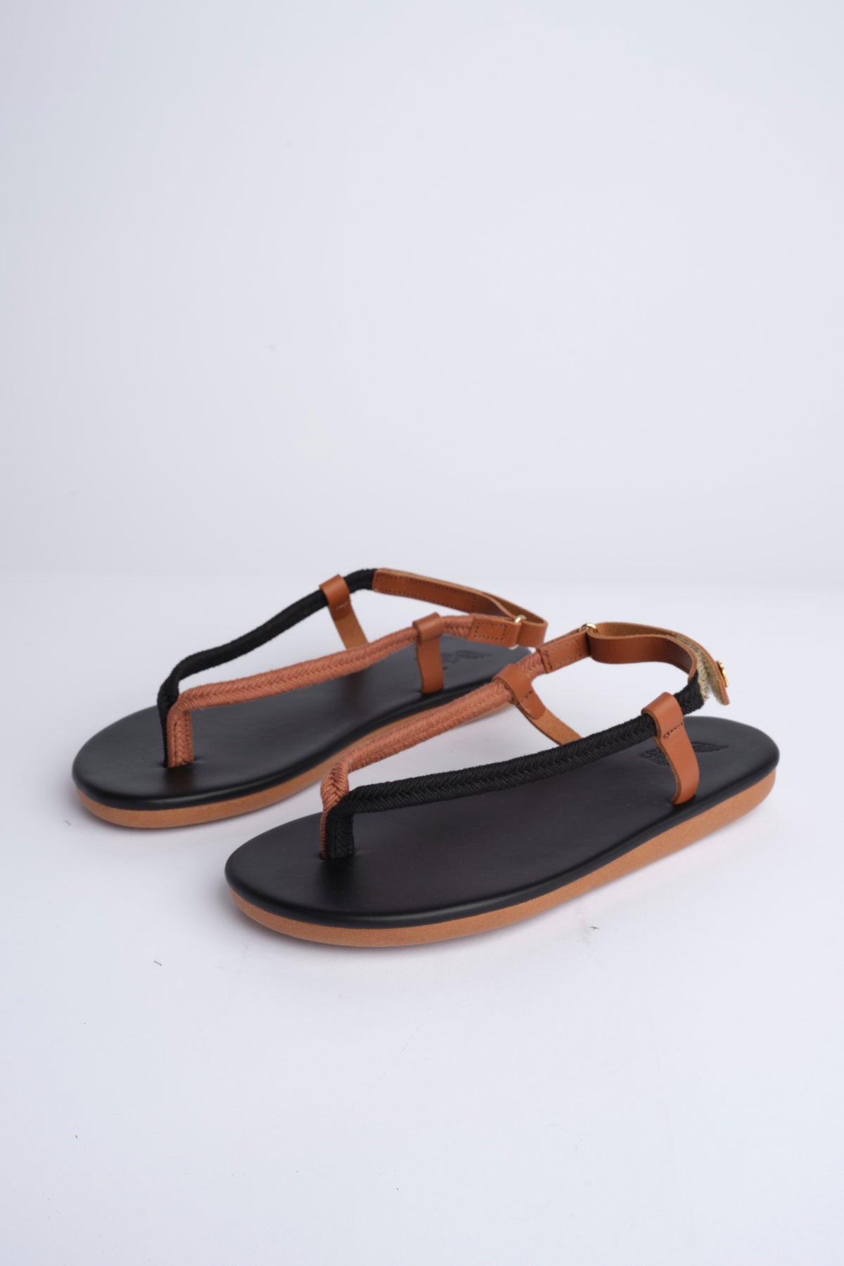 Sandalo Infradito ZOI bicolore ZOI BLACK TAN ancient greek 