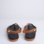 Sandalo Infradito ZOI bicolore ZOI BLACK TAN ancient greek 