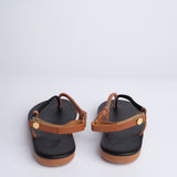 Sandalo Infradito ZOI bicolore ZOI BLACK TAN ancient greek 