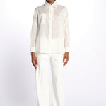 Camicia ANGELO con rouches ANGELO1TEE OFFWHITE antik batik 