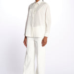 Camicia ANGELO con rouches ANGELO1TEE OFFWHITE antik batik 