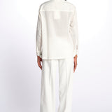 Camicia ANGELO con rouches ANGELO1TEE OFFWHITE antik batik 
