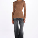 Top maglia con buco DRAC BRONZE ba&sh 
