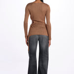Top maglia con buco DRAC BRONZE ba&sh 