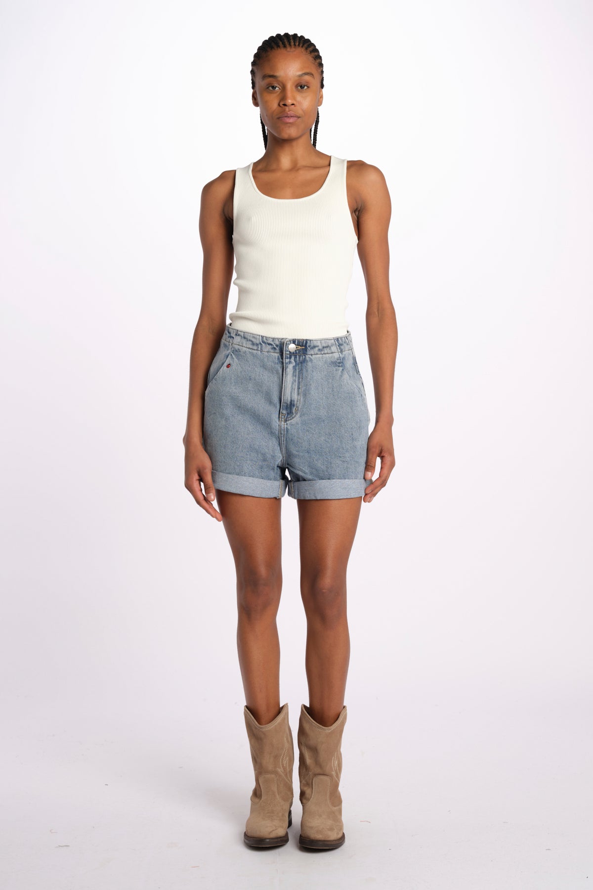 AMY short jeans fl 32 sh0 by fam. AMY BLUE fam 