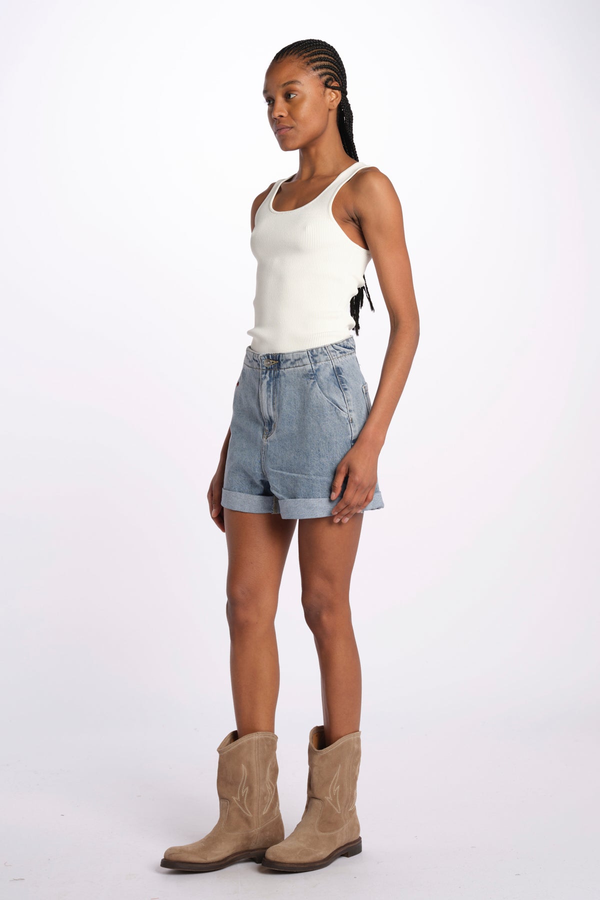 AMY short jeans fl 32 sh0 by fam. AMY BLUE fam 