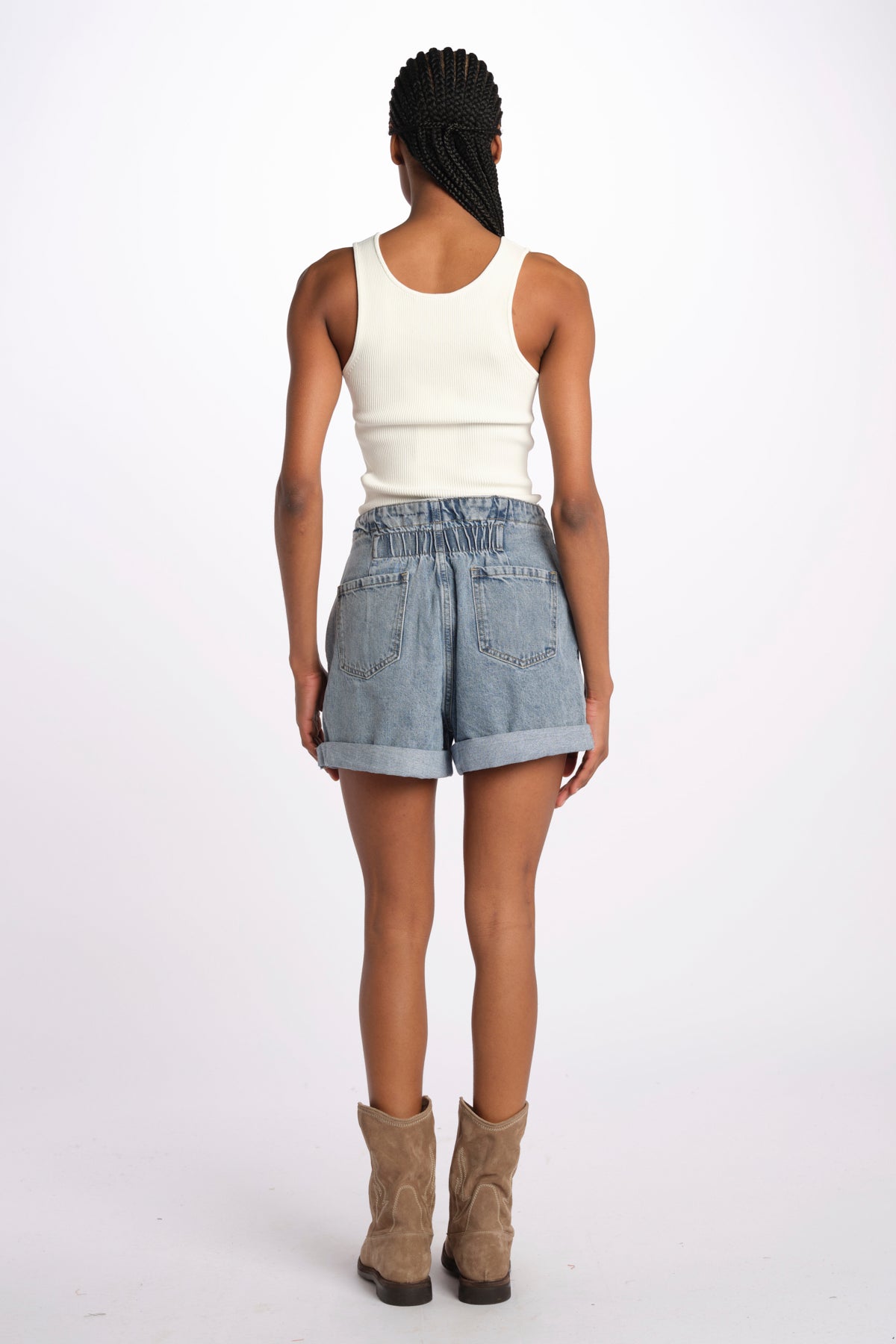 AMY short jeans fl 32 sh0 by fam. AMY BLUE fam 
