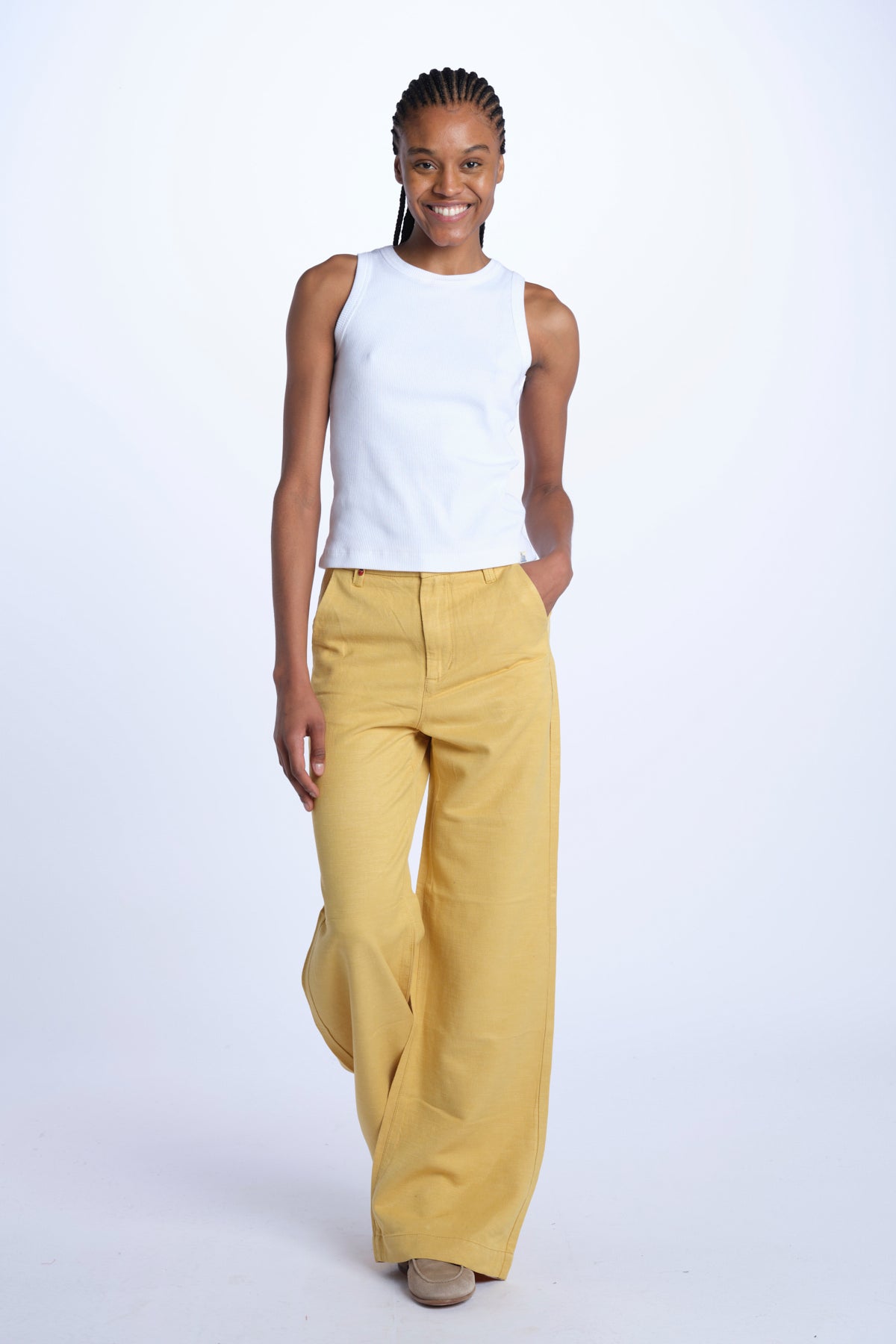 FLEURE denim flare fl 99 wf by fam. FLEURE MUSTARD fam 