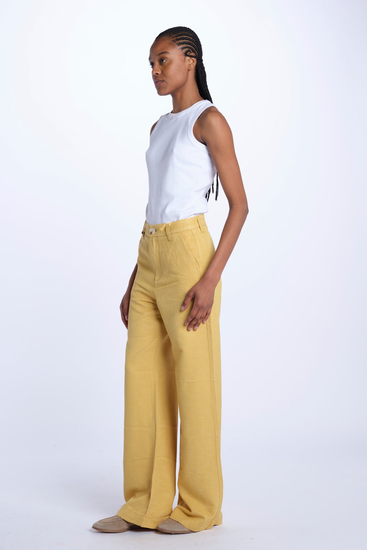 FLEURE denim flare fl 99 wf by fam. FLEURE MUSTARD fam 
