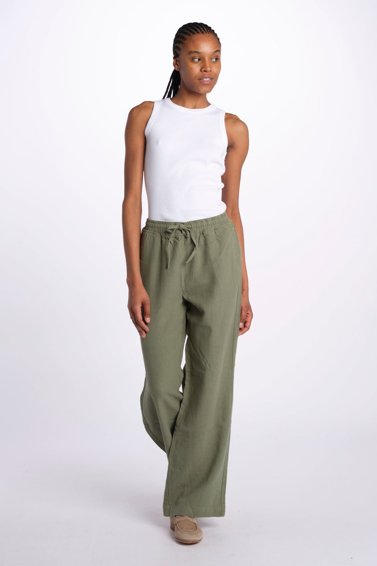 FRANCINE PANTALONE COULISSE LL 99 W by fam. FRANCINE GREEN fam 