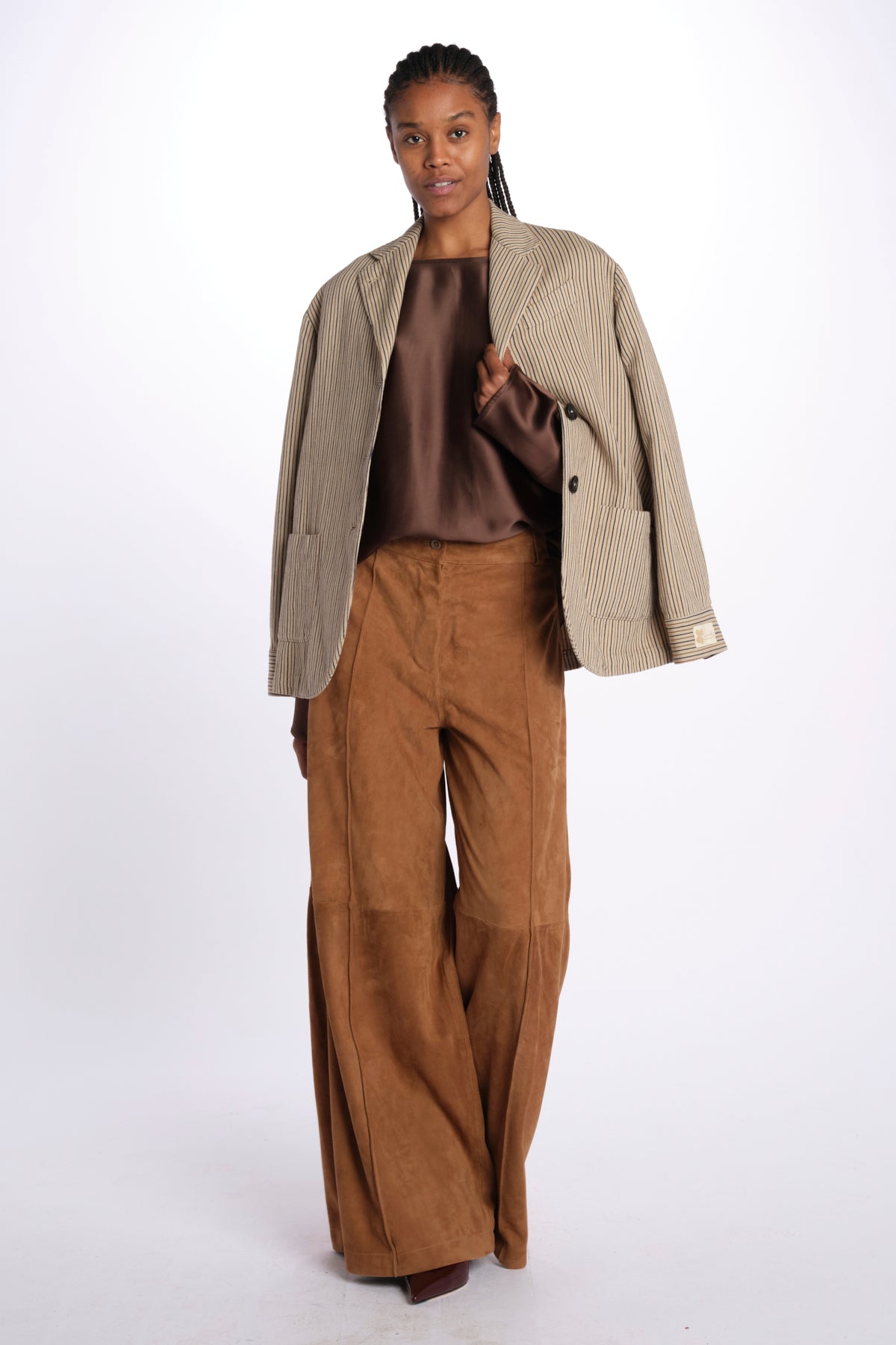 Camicia CANDY raso 5453187 TOFFEE herskind 