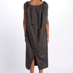 Abito VERONIKA raso midi 5594155 STEEL herskind 