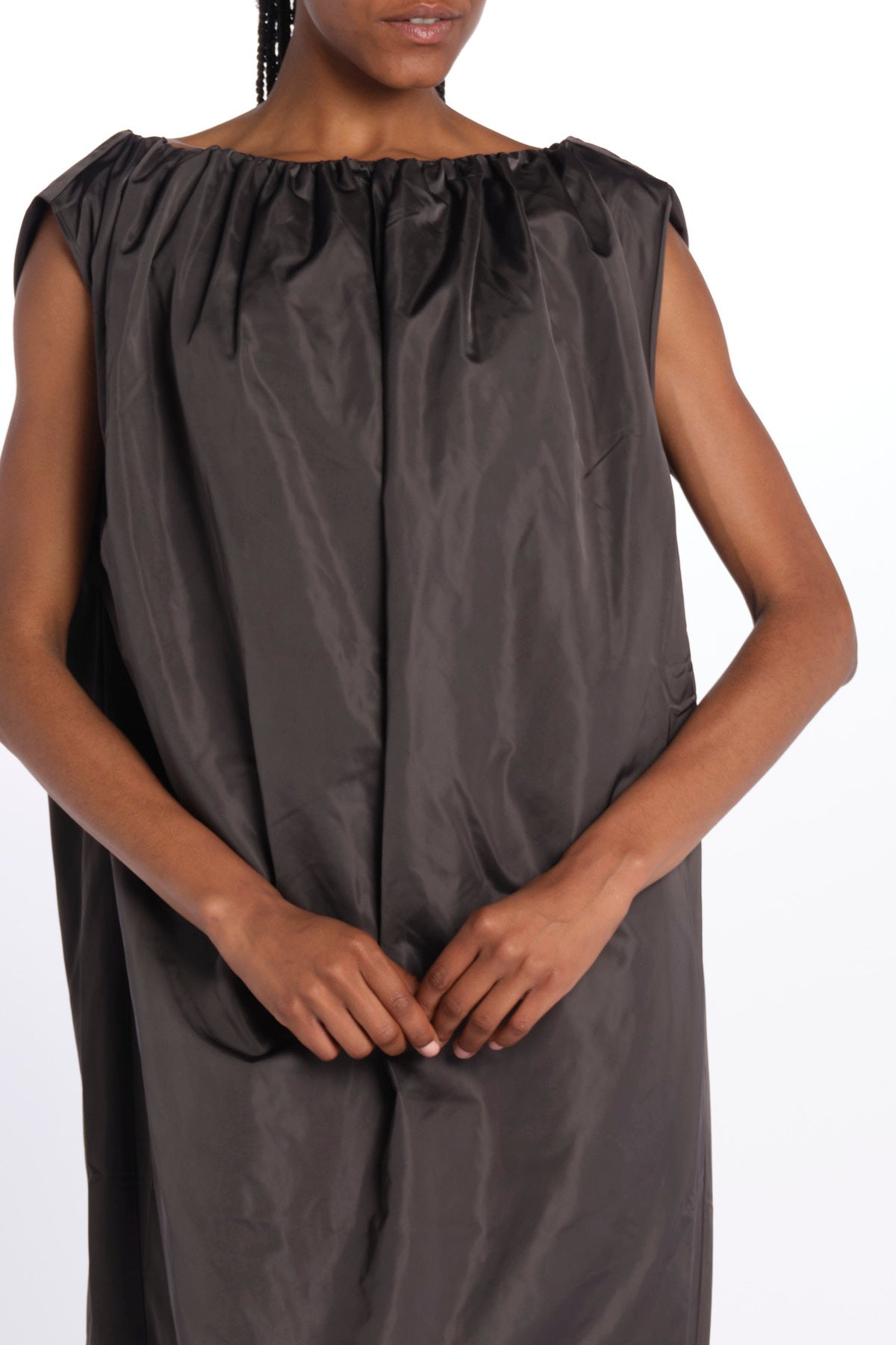 Abito VERONIKA raso midi 5594155 STEEL herskind 