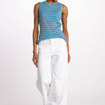 Canotta costine righine GUESS NOT SO TIRED NAVY howlin' 
