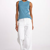 Canotta costine righine GUESS NOT SO TIRED NAVY howlin' 