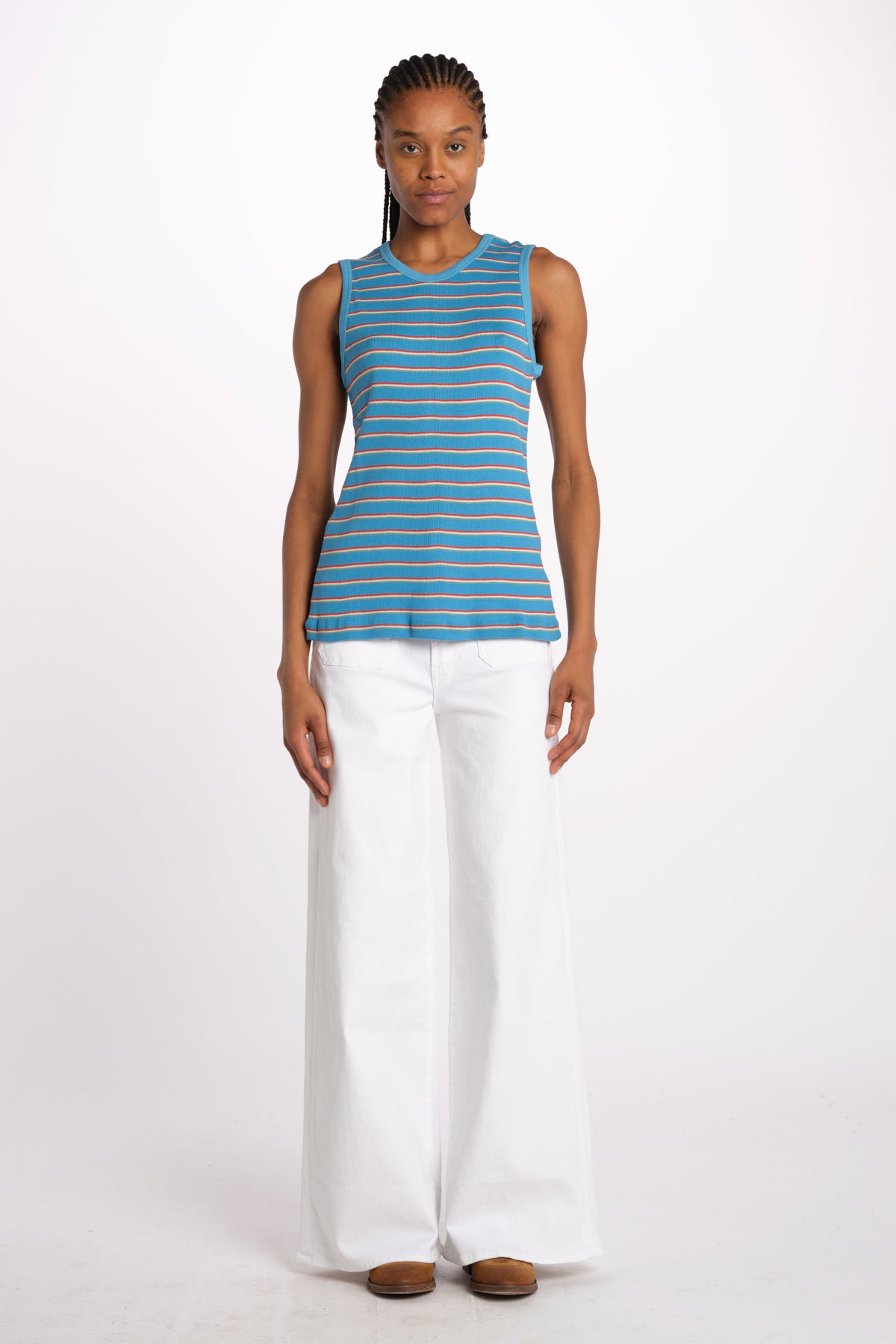 Canotta costine righine GUESS NOT SO TIRED NAVY howlin' 