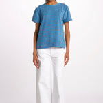 T-shirt girocollo spugna righe SKY DREAMERS AZZURRO howlin' 