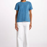 T-shirt girocollo spugna righe SKY DREAMERS AZZURRO howlin' 