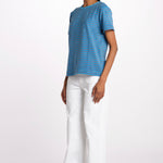 T-shirt girocollo spugna righe SKY DREAMERS AZZURRO howlin' 