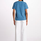 T-shirt girocollo spugna righe SKY DREAMERS AZZURRO howlin' 