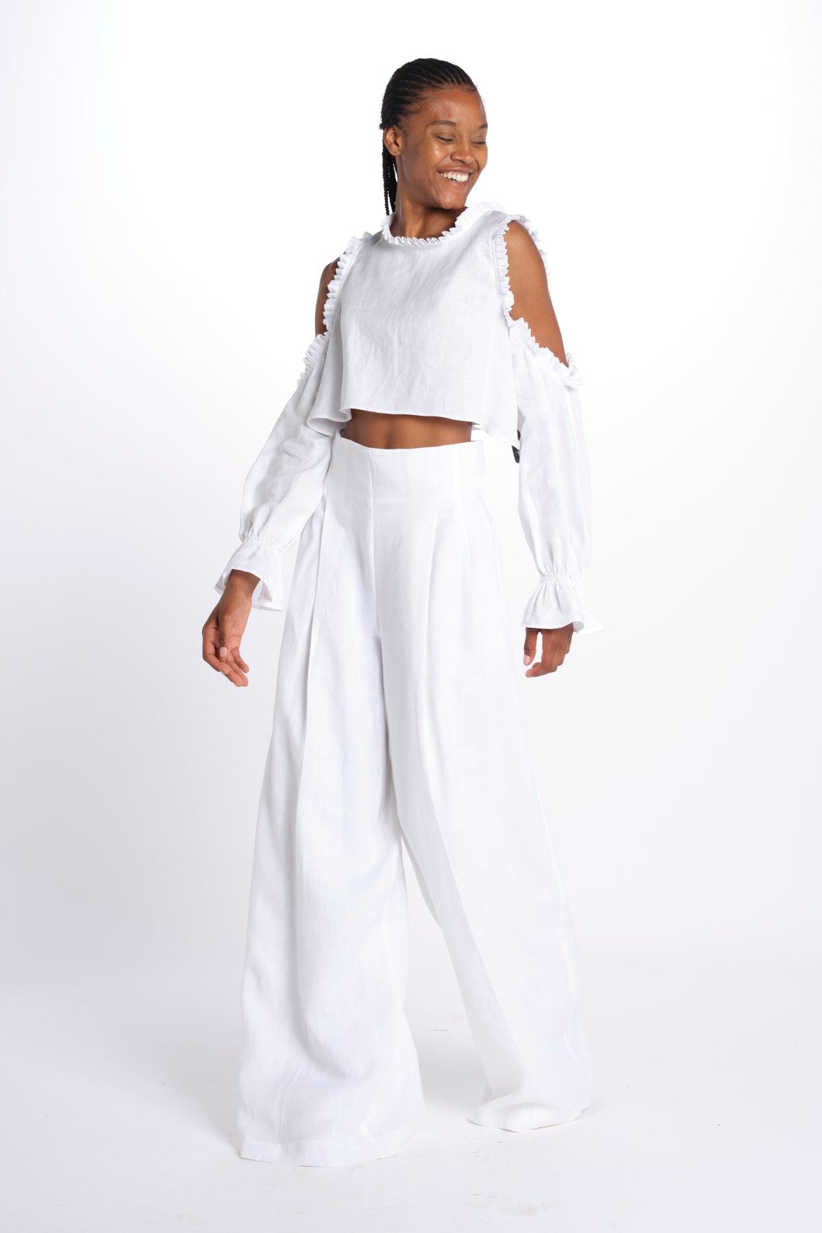 HEINI pantalone over PANTS HEINI BIANCO inasami 