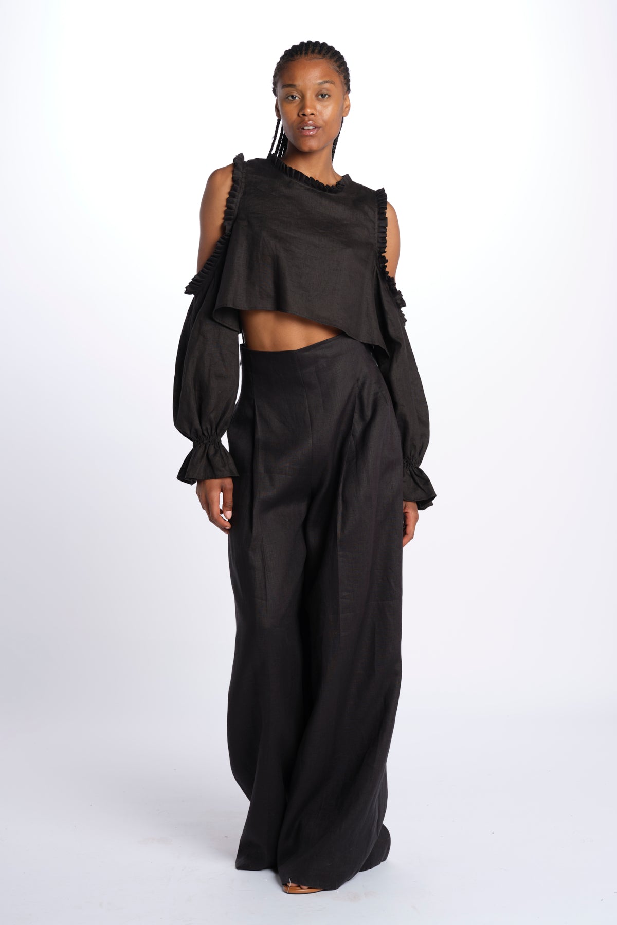 HEINI pantalone over PANTS HEINI NERO inasami 