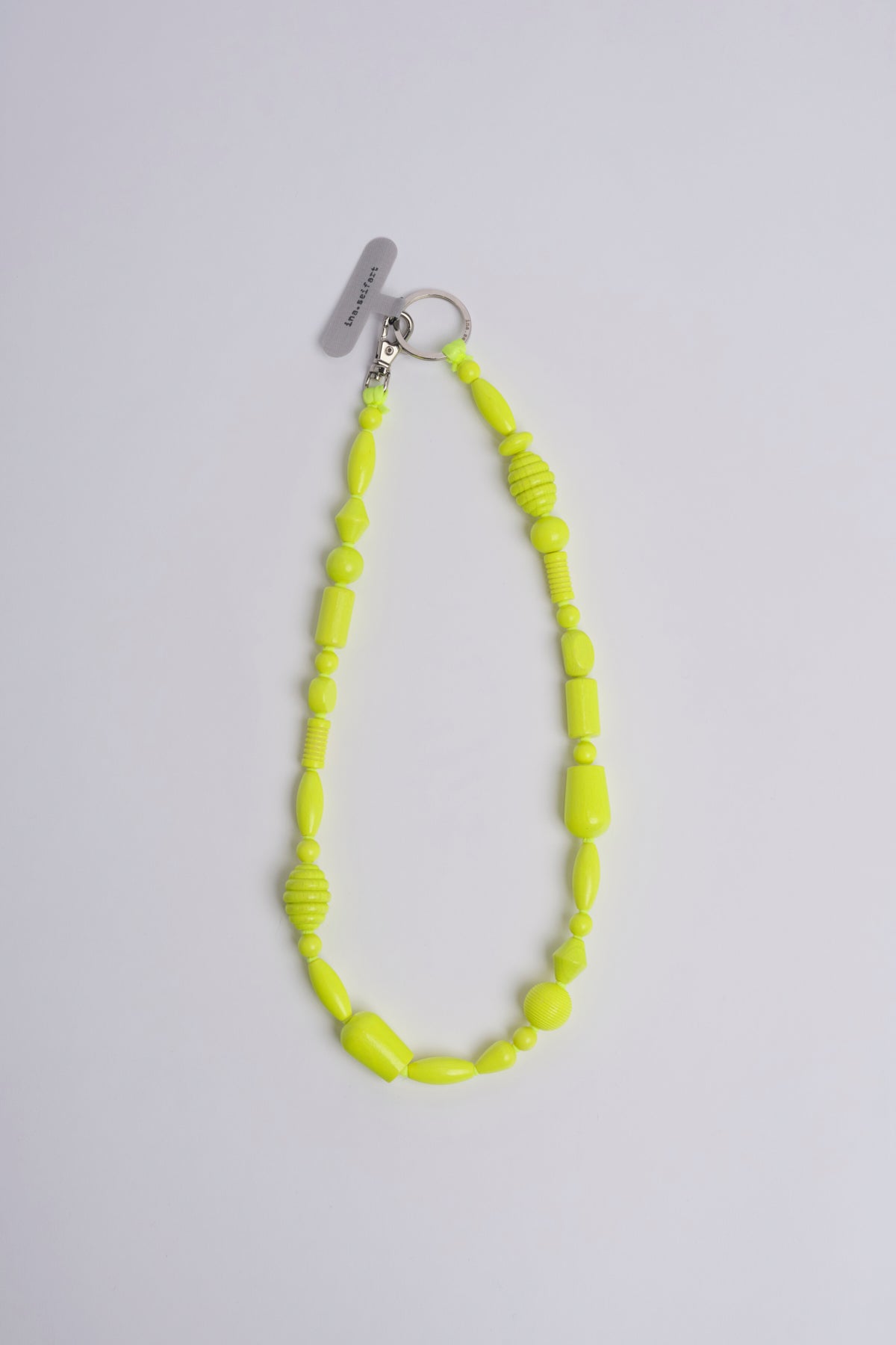 Portachiavi con perline PERLENMIX NEONYELLOW ina.seifart 