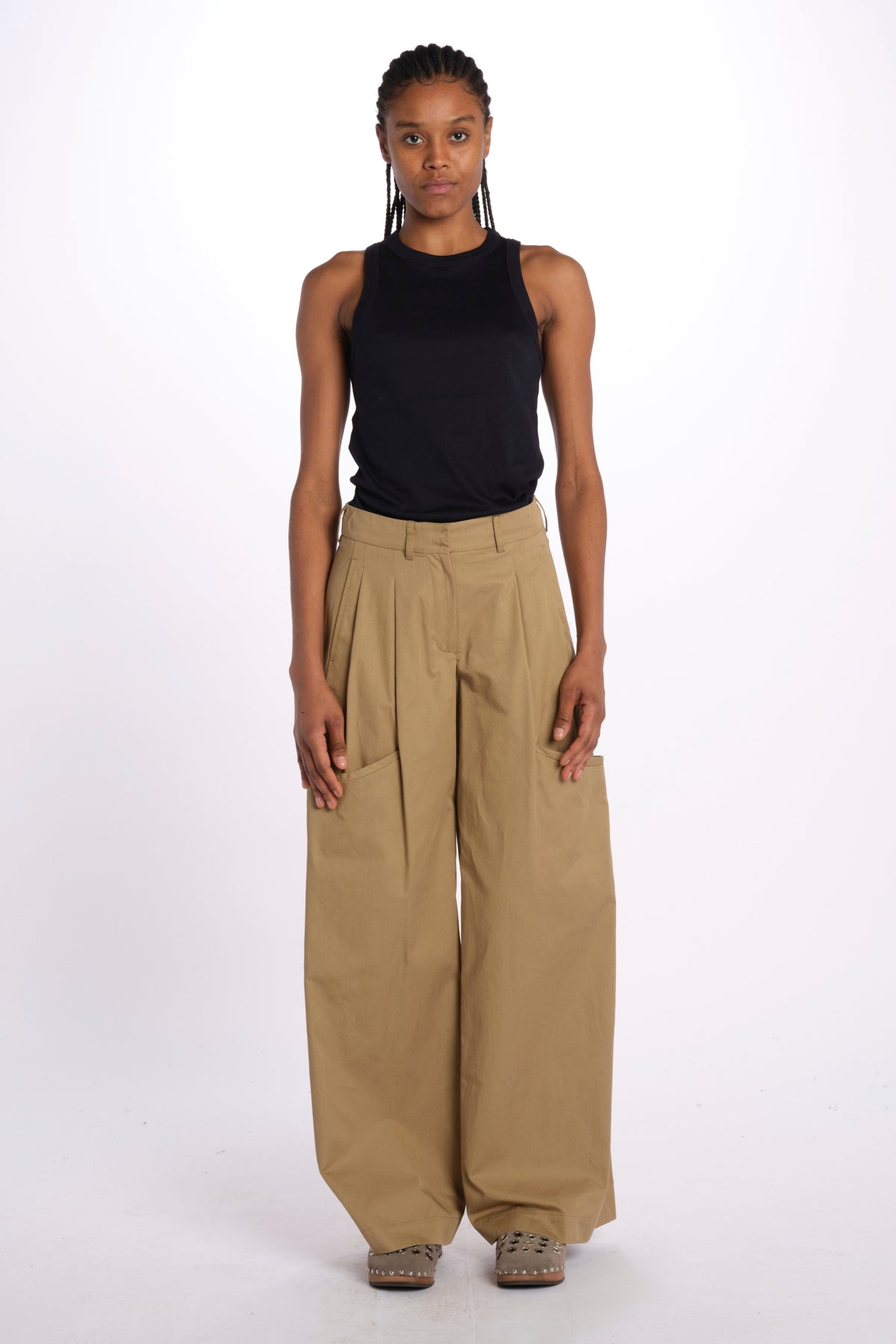 Pantalone  con tasconi RYAN PANT KHAKI jejia 