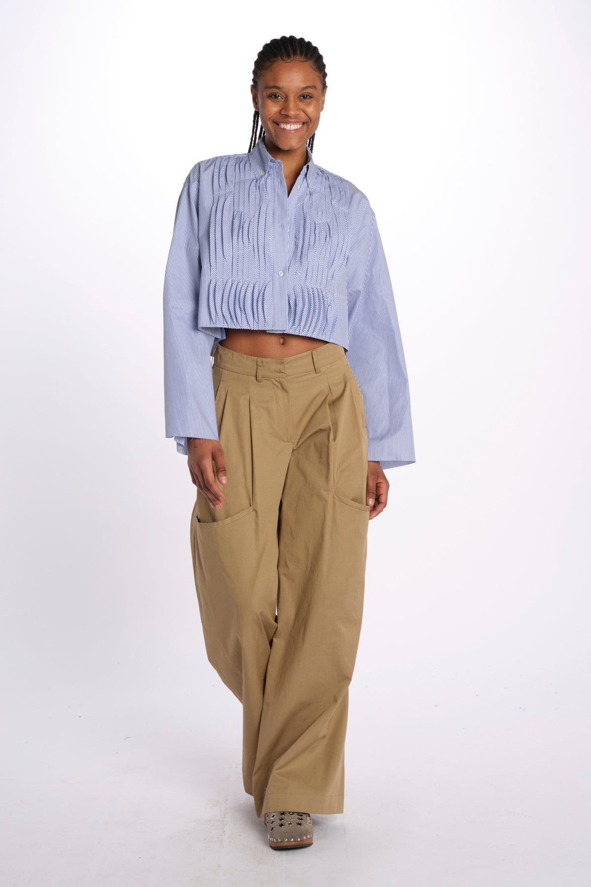 Pantalone  con tasconi RYAN PANT KHAKI jejia 