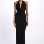 Top TALIA scollo con drappeggi T147 018 BLACK just bee queen 