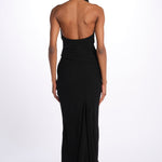 Top TALIA scollo con drappeggi T147 018 BLACK just bee queen 