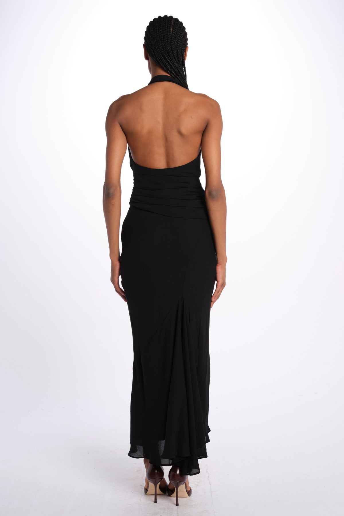 Top TALIA scollo con drappeggi T147 018 BLACK just bee queen 