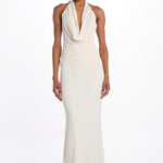 Top TALIA scollo con drappeggi T147 018 BONE just bee queen 