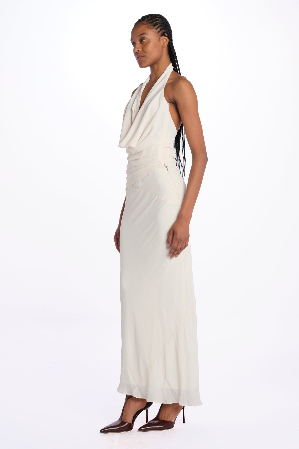 Top TALIA scollo con drappeggi T147 018 BONE just bee queen 