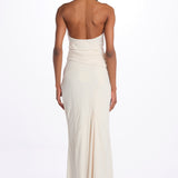 Top TALIA scollo con drappeggi T147 018 BONE just bee queen 