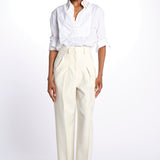 Pantaloni con pences 142706 IVORY lvir 
