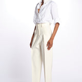 Pantaloni con pences 142706 IVORY lvir 
