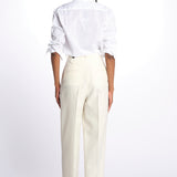 Pantaloni con pences 142706 IVORY lvir 