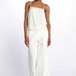 Top DACY spallina ricamo 648488 ECRU m.a.b.e. 