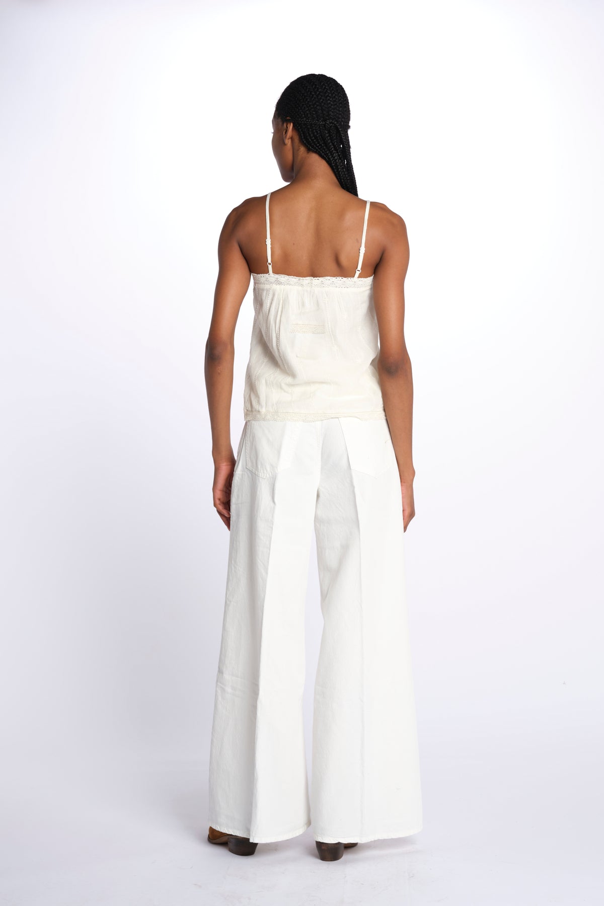 Top DACY spallina ricamo 648488 ECRU m.a.b.e. 